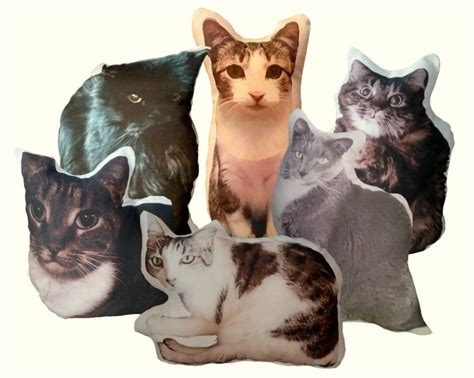 Personalized Cat Shaped Photo Pillow Cat Lover T Bereavement T
