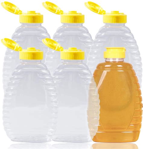 Buy Honey Jar Honey Bottles6 Pack 12oz Plastic Honey Jar Empty Squeeze