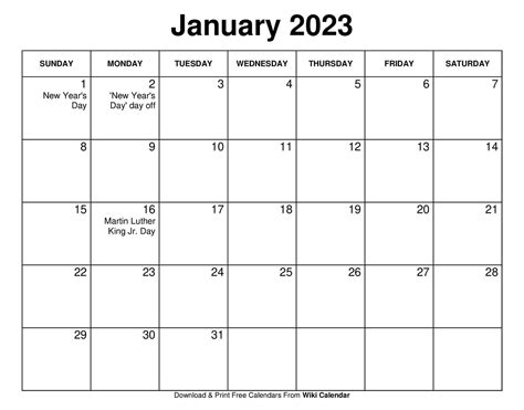 2023 Calendar With All Holidays Printable Mobila Bucatarie 2023