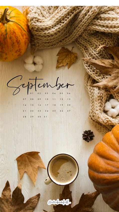 Free September Calendar Phone Wallpapers | September calendar, September wallpaper, Iphone ...