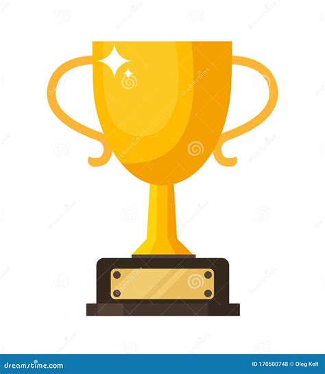 Winner Trophy Icon Vector Golden Trophy Is A Symbol Of Victory In A