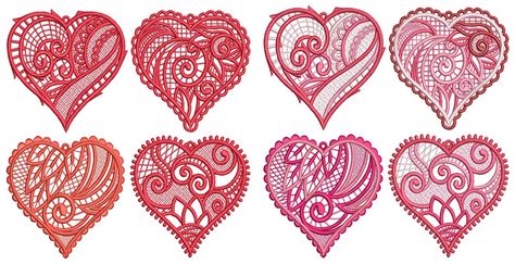 Free Standing Lace Hearts 2 In 2021 Free Standing Lace Heart Machine