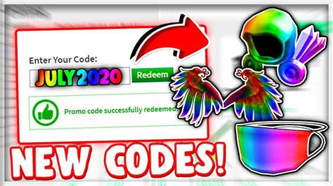 4 Code All New Working Promo Codes In Roblox 2020 Youtube