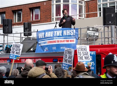 London Uk 11 March 2023 Thousands Rallied In Support Of Nhs Workers