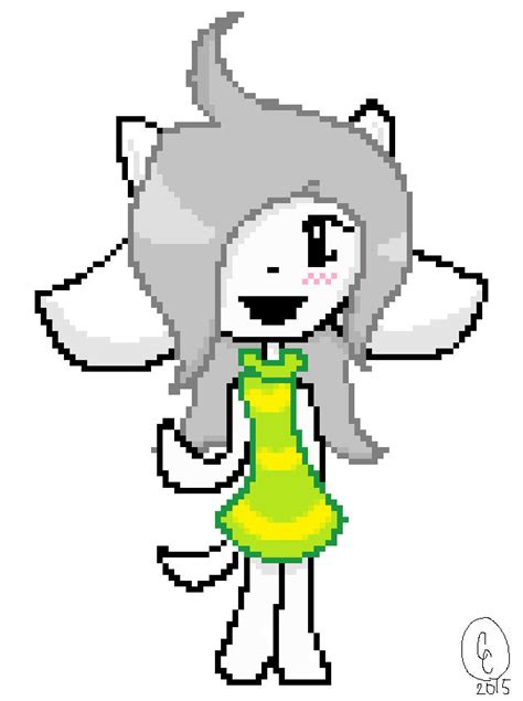 Temmie Pixel Art By Derpysarecool On Deviantart