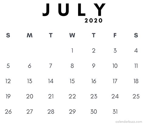 Free Printable Calendar 2020 Waterproof Calendar Printables