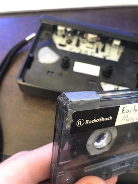 Putting Tape Over The Slot On Cassette Tapes So You Could Record Your