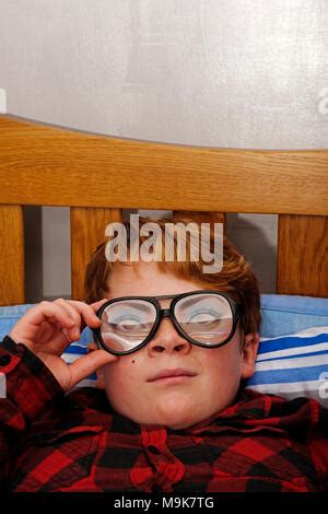 A ginger haired Breton boy with glasses Stock Photo: 102670013 - Alamy