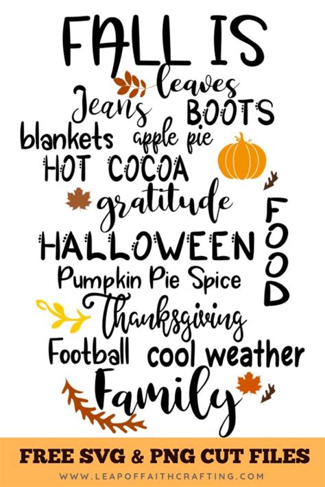 Fall Cricut Projects with Free SVG Cut Files! - Leap of Faith Crafting