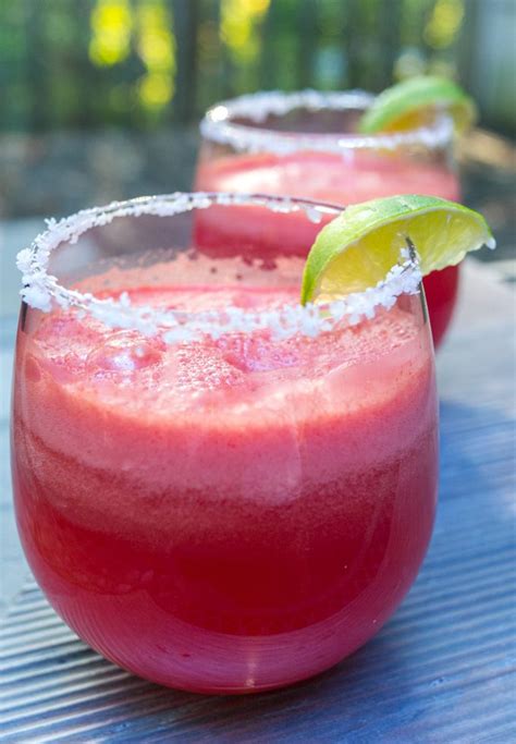 Frozen Watermelon Tequila Spritzers Are Fizzy Fruity And Yum
