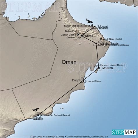 Stepmap Oman Landkarte F R Oman