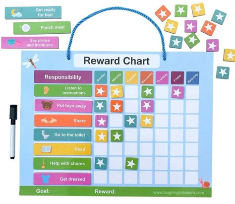 Magnetic Reward Chart For Kids To Use At Home Reward Chart Kids