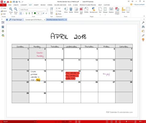 Free Monthly Calendar Printable And Editable Example Calendar Printable