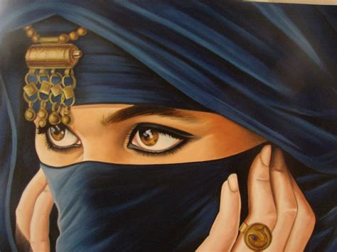 By Libyan Painter Jamal Daoub Female Art Painting Arabian Art Arab