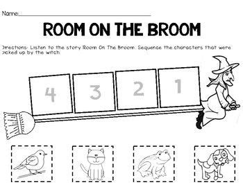 Sequence the animals on the witch's broom! | Room on the broom, Room on
