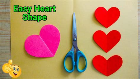 How To Make Perfect Heart Shape With Paper How To Cut Heart Shape On