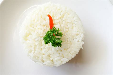 Steamed Rice On The Dish Stock Image Image Of Eating 63710929