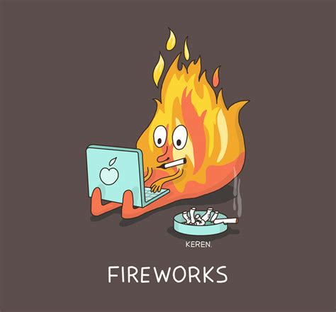 Meaning of fire in english. Cute Illustrations Of Idioms' Literal Meanings