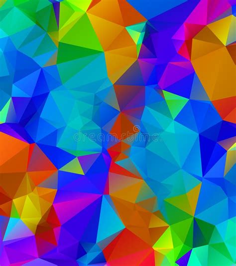 Abstract Multicolor Color Light Cream Background Vector Polygonal