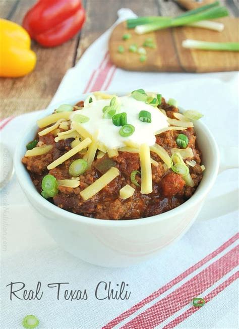 Real Texas Chili Recipe Made With Ground Beef And Beans Over The Stove