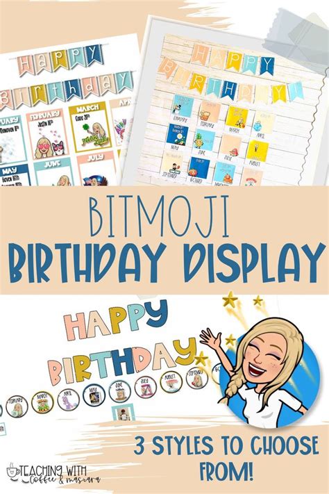Bitmoji Birthday Display For Your Classroom
