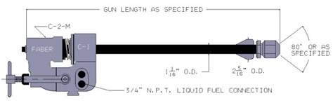 Type M Oil Gun Faber Burner Company