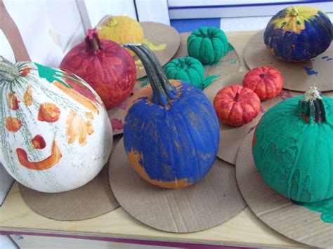 It's the perfect september diy! painted pumpkins by children | Painted pumpkins, Pumpkin ...