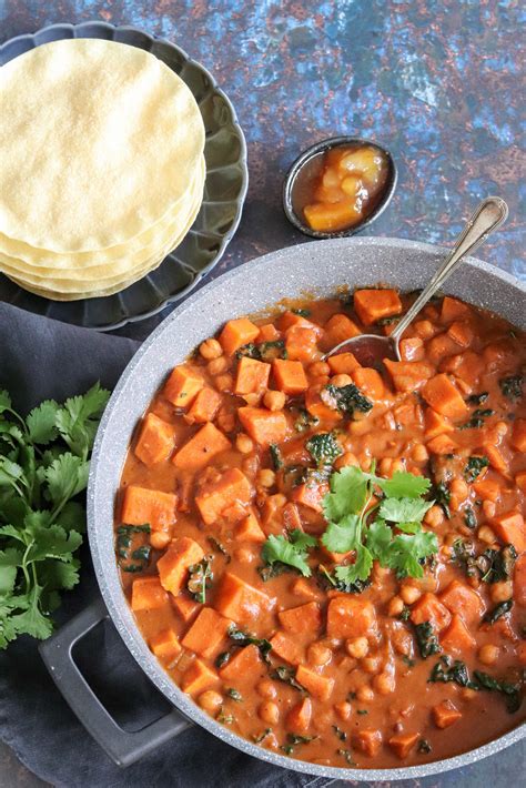 Sweet Potato And Chickpea Curry Vegan Curlys Cooking
