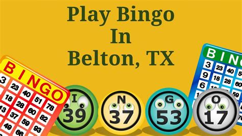 Go through the posted rules thoroughly or look for the special handouts that. Visit the bingo hall managed by Texas Charity Bingo to play fun-filled bingo games in Belton, TX ...