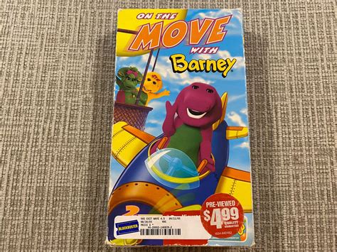On The Move With Barney 2002 Vhs Barney And Friends Barney Favorite Color