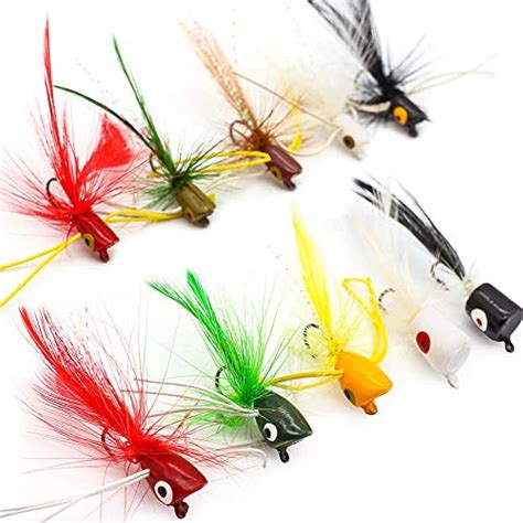 Fly Fishing Poppers Lures For Bass Panfish Flies Topwater Crappie