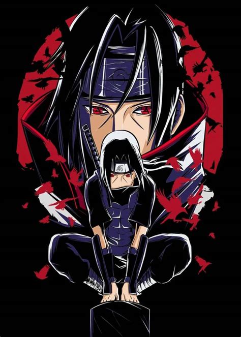 Itachi Anbu Anime And Manga Poster Print Metal Posters Displate