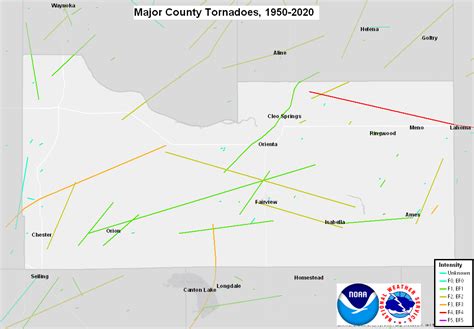 Major County Ok Tornadoes 1875 Present