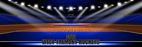 Panoramic Sports Team Banner Photo Template Basketball Arena