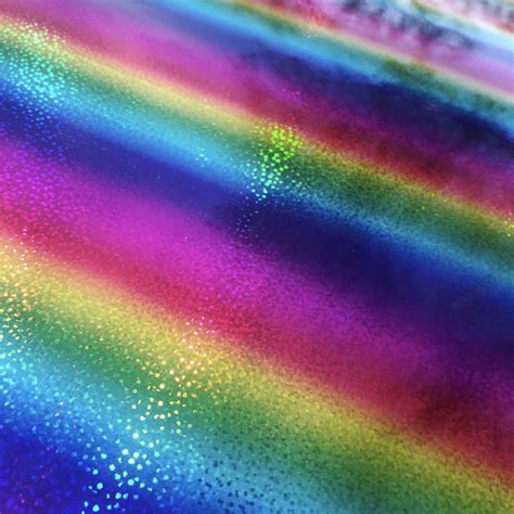 Holographic Sparkle Rainbow Gradient Metallic Glitter Permanent Adhesi