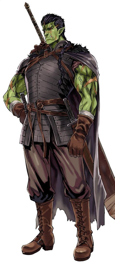 450 Male Halforc Ideas In 2021 Fantasy Characters Male Half Orc