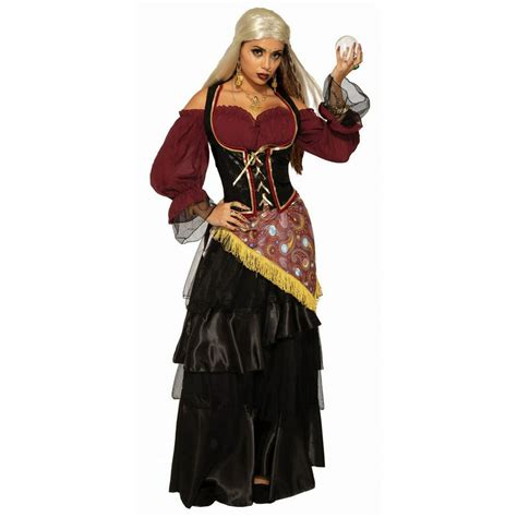 Halloween Fortune Teller Female Dark Fortune Teller Adult Costume