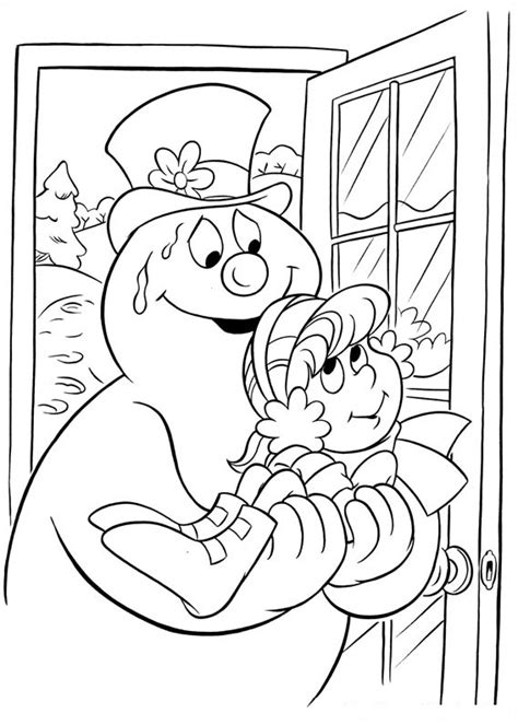 Frosty The Snowman Coloring Pages Free Printable Coloring Pages For Kids