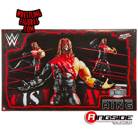 Wwe Attitude Era Real Scale Wrestling Ring Playset W Kane Ultimate Edition Exclusive Figure