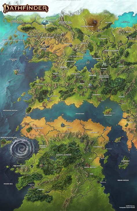 The New Map Looks Amazing Pathfinder2e Fantasy World Map Fantasy
