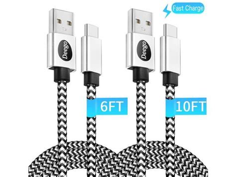 Usb Type C Cable2pack Extra Long Usb A To Usb C Fast Charger Cable 10ft