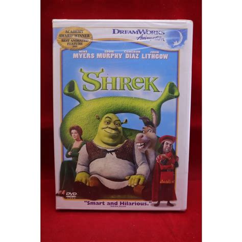 Shrek 2003 Dreamworks Animation Single Disc Dvd Movie 678149069921 On