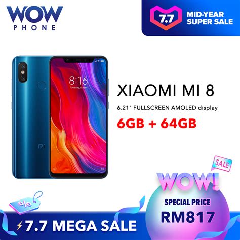 Xiaomi Mi 8 Price In Malaysia And Specs Rm899 Technave
