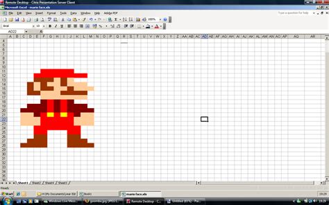 Super Mario In Ms Excel By Supergrat On Deviantart