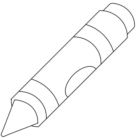 Crayon Free Coloring Page Free Printable Coloring Pages