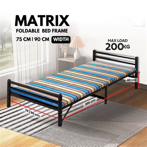 Fandf Arial Bed Frame Foldable Bed Framekatil Singlekatil Lipat