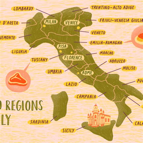 Map Italy Regions Get Map Update