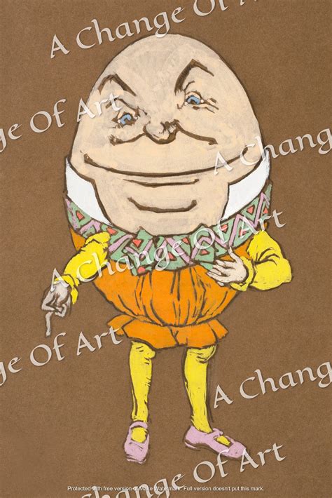 Humpty Dumpty From Alice In Wonderland By William Penhallow Henderson