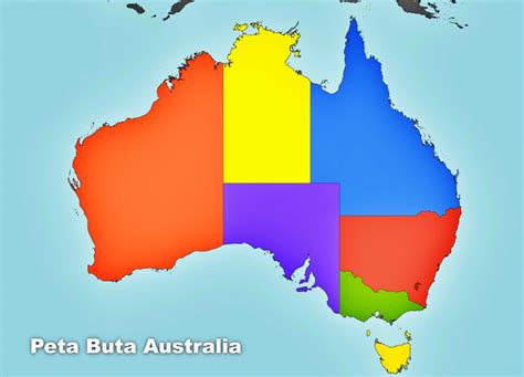 Peta Benua Australia Penjelasan Lengkap Sindunesia