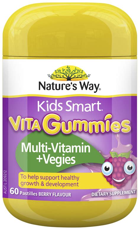 Natures Way Kids Smart Vita Gummies Multi Vitamin Vegies 60s